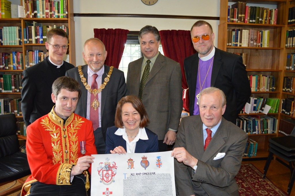 Westfield House received Letters Patent granting its Arms, Crest and Badge at a presentation ceremony on 22 April 2014 in the same library where Bishop Bo Giertz had delivered the inaugural lecture 52 years earlier.